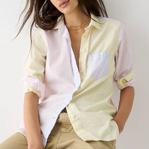 NWT J. Crew Classic-fit cotton poplin Button Up